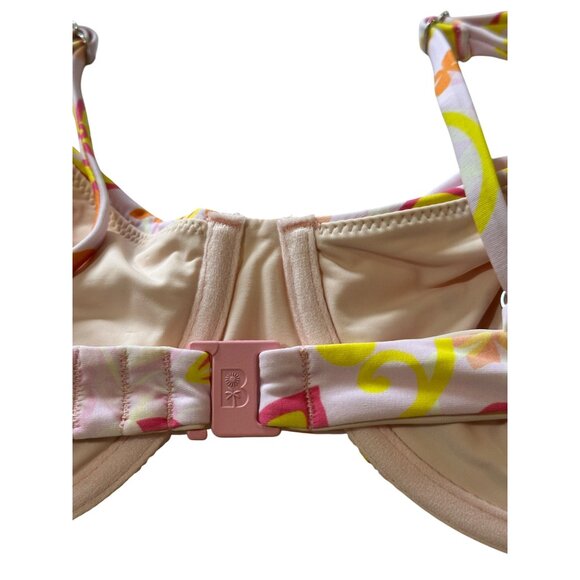 Blackbough Georgia Underwire Bikini Top In Pink Twinkle Floral Print Sz XL NWOT - Picture 9 of 9